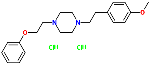 (image for) MC080250 1-[2-(4-Methoxyphenyl)ethyl]-4-(2-phenoxyethyl)piperazine dihydrochloride